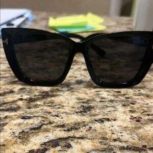 Tom Ford Black Cat-Eye Women's Sunglasses